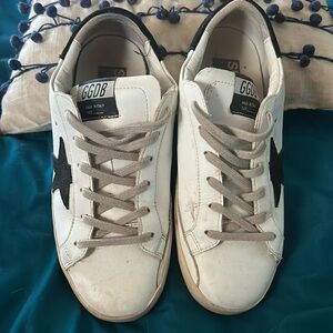 Golden Goose Superstar Sneakers Black Star